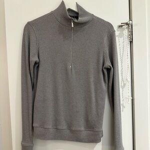 Joe's Jeans Gray Ribbed‎ Turtleneck Sweater